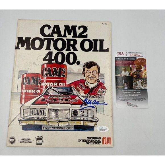 Bobby Allison Signed Program Vintage1979 CAM2 Motor Oil 400 Program JSA COA - Picture 1 of 6
